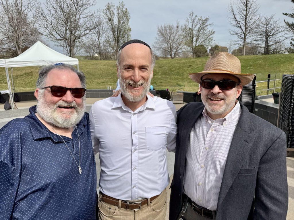 Three rabbis at the 2025 remembrance